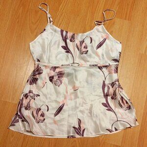 NWT La Senza Women's Silk Floral Camisole / Lingerie Top